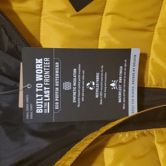 Men's Alaskan Hardgear Eco Puffin Mock Jacket - Small - Alaskan Gold (Yellow) - Picture 5 of 6